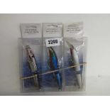 3 Conrad jointed 13m pike lures