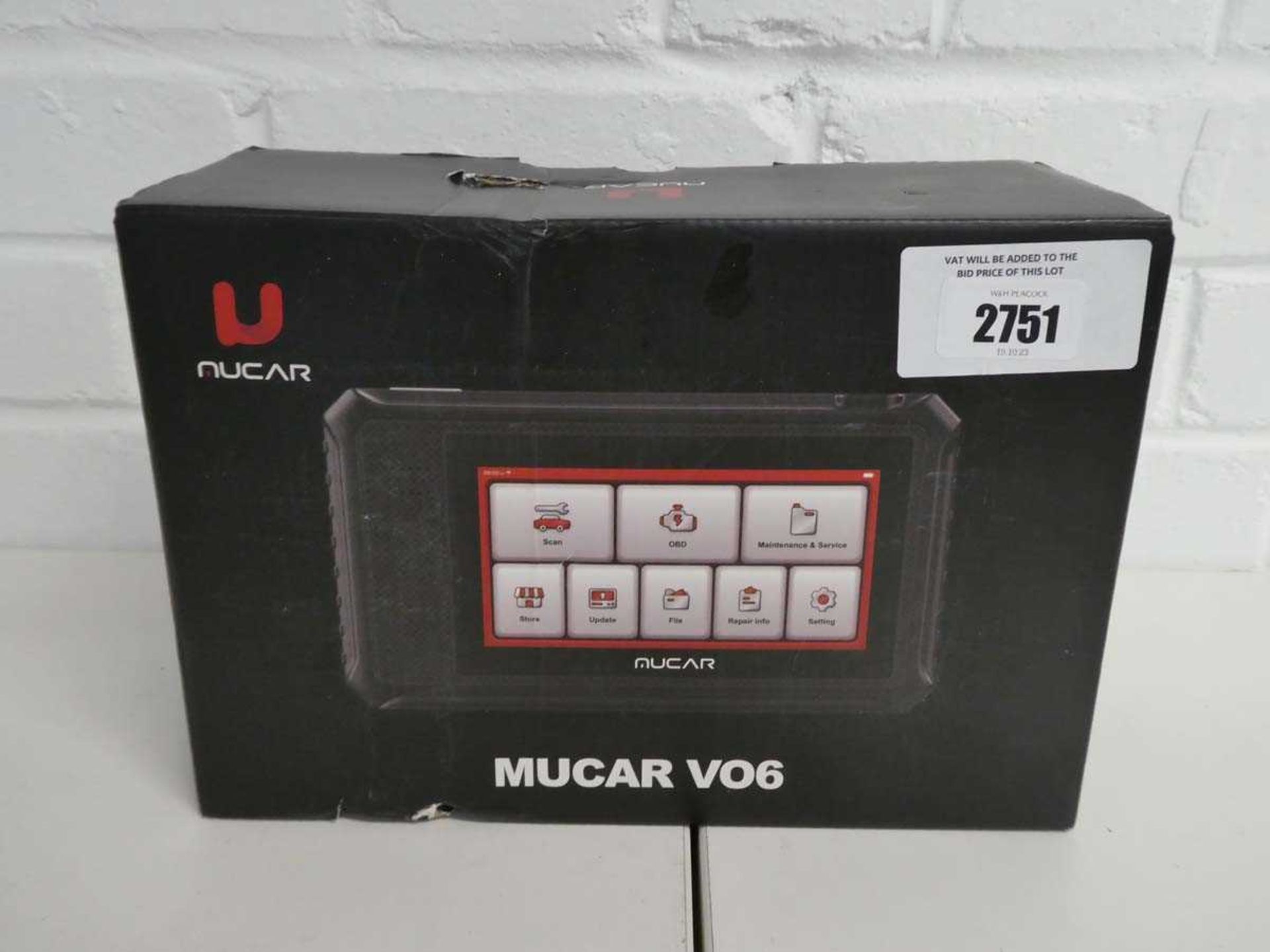 +VAT Boxed Nucar Mucar VO6 car diagnostics reader