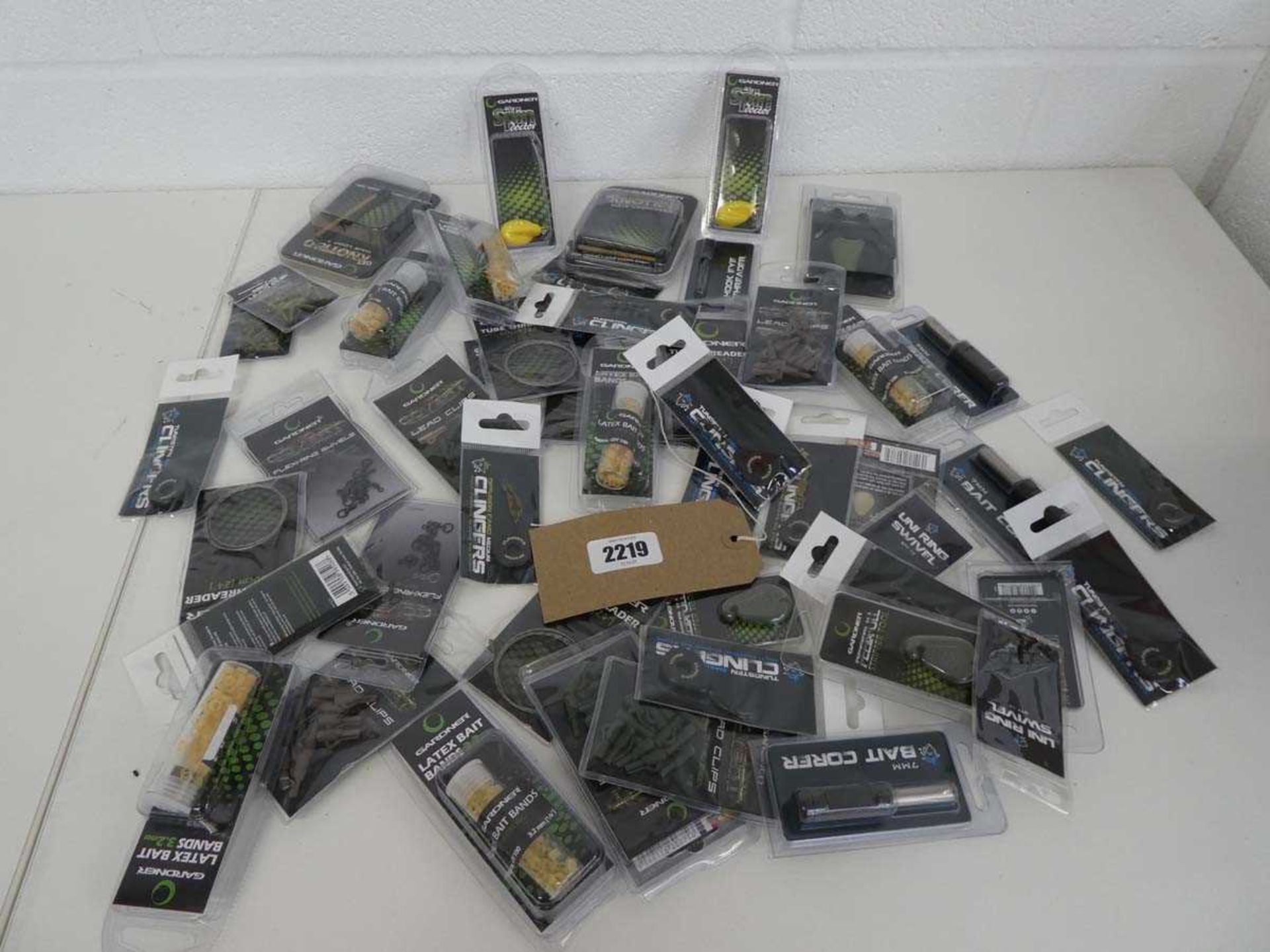 Quantity of Gardner fishing end tackle and accessories incl. lead clips, swivels, bait corkers, hair