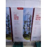 Boxed 1.9m decorative easy garden obelisk