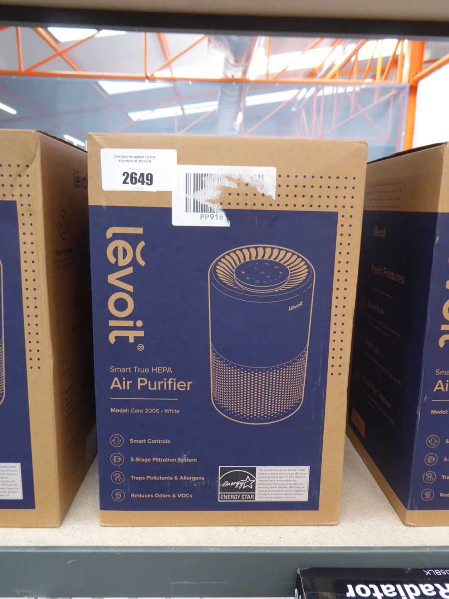 +VAT 2 boxed Levoit Smart True Hepa air purifiers