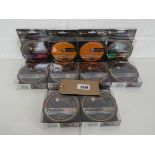 10 spools of Guru fishing line incl. 8 spools of pulse line with 4lb, 5lb and 10lb breaking strain