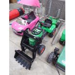 Childs pedal tractor with trailer