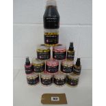 Quantity of fishing bait, sprays and glugs incl. 10 tubs of Sticky boilies incl. yellow ones,