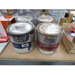 4 2.5L tubs of Dulux trade paint and Weathershield quick dry exterior paint