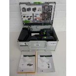 +VAT Cased FESTOOL cordless impact drill with 2 batteries and charger