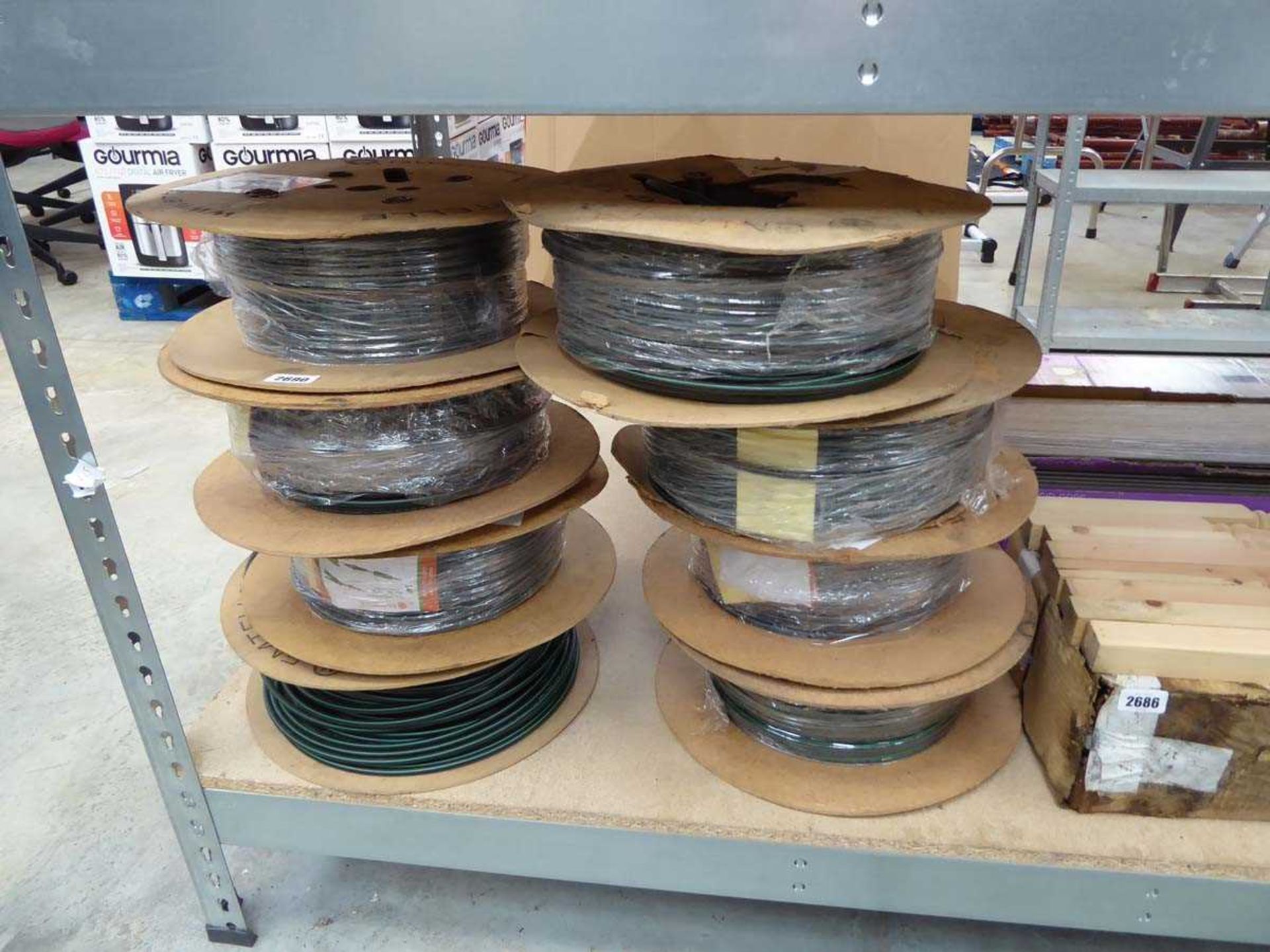 8 reels of cabling