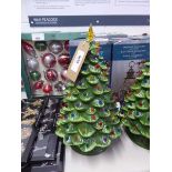 +VAT Ceramic LED light up Christmas tree, no PSU