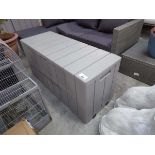 +VAT Grey lift top outdoor storage chest