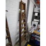 Wooden 6 tread decorator's ladder