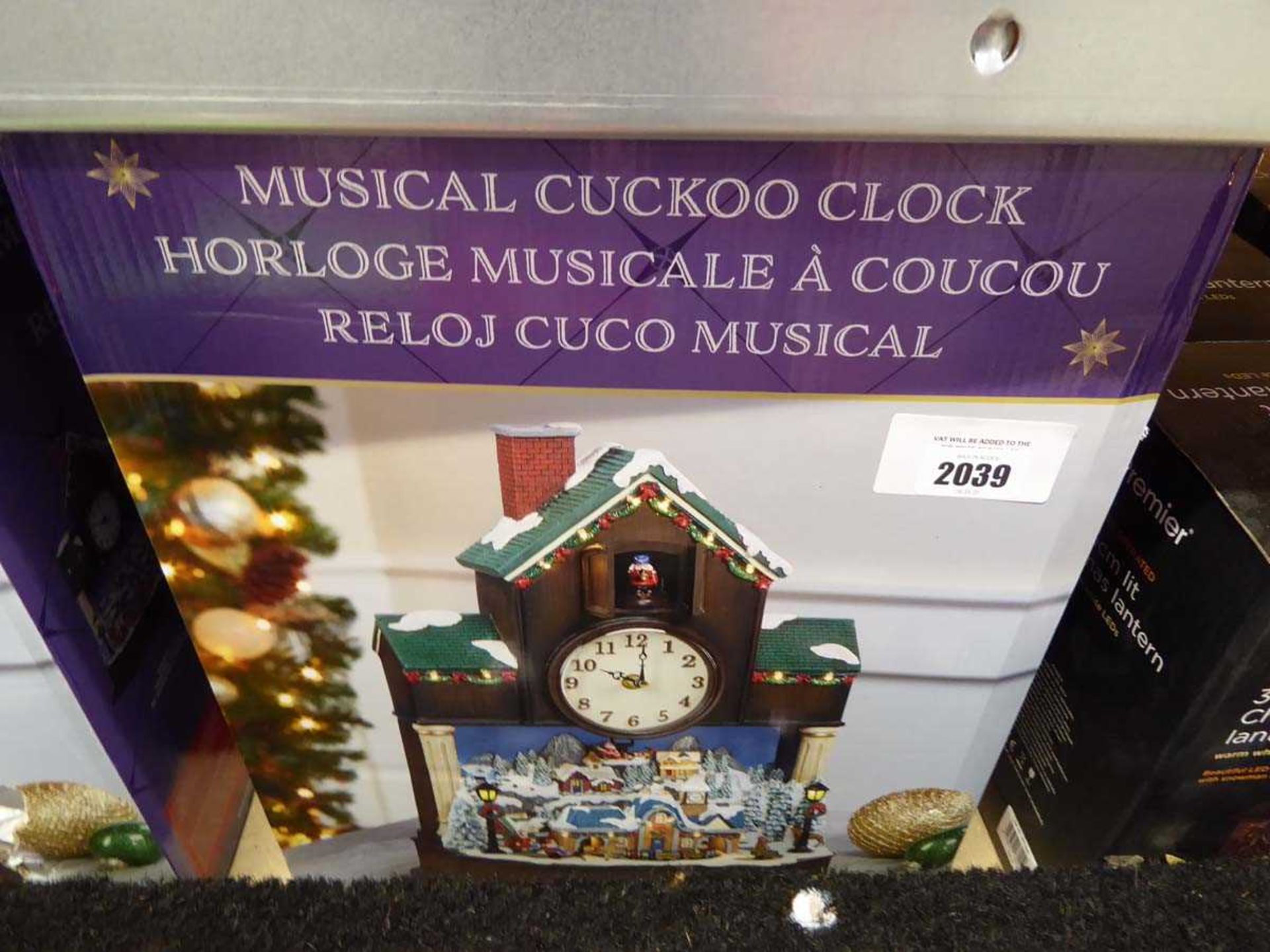 +VAT Boxed musical cuckoo clock