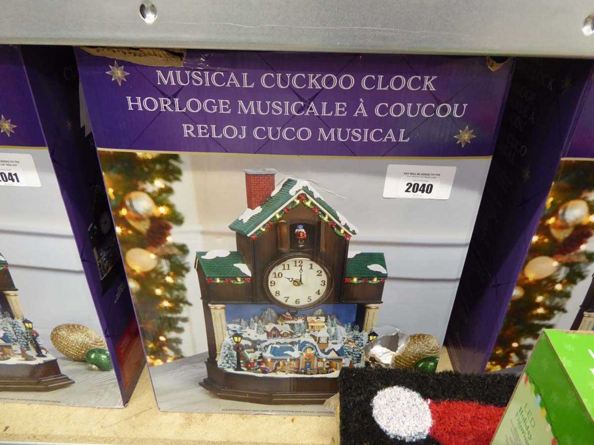 +VAT Boxed musical cuckoo clock