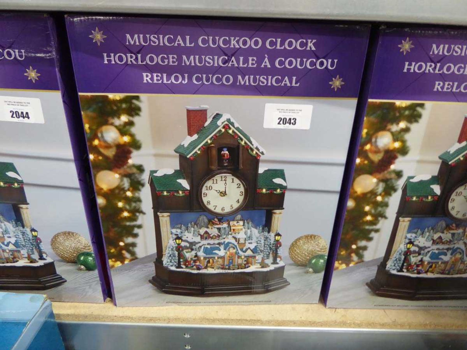 +VAT Boxed musical cuckoo clock