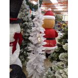 +VAT 6' slim style white artificial Christmas tree