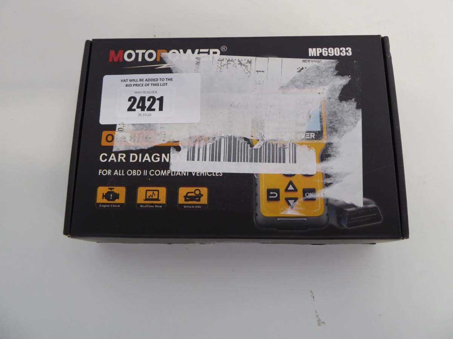 +VAT Boxed Motopower MP69033 automobile OBD diagnostic instrument kit