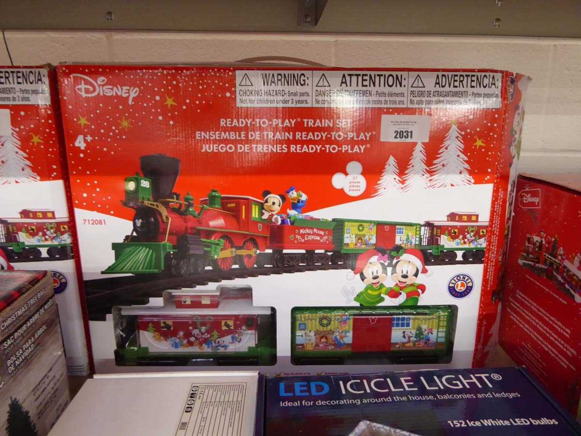 +VAT Boxed Disney Christmas ready to play train set