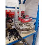 +VAT Quantity of mixed battery operated Christmas decorations incl. hanging stars, wreathes, 3 piece