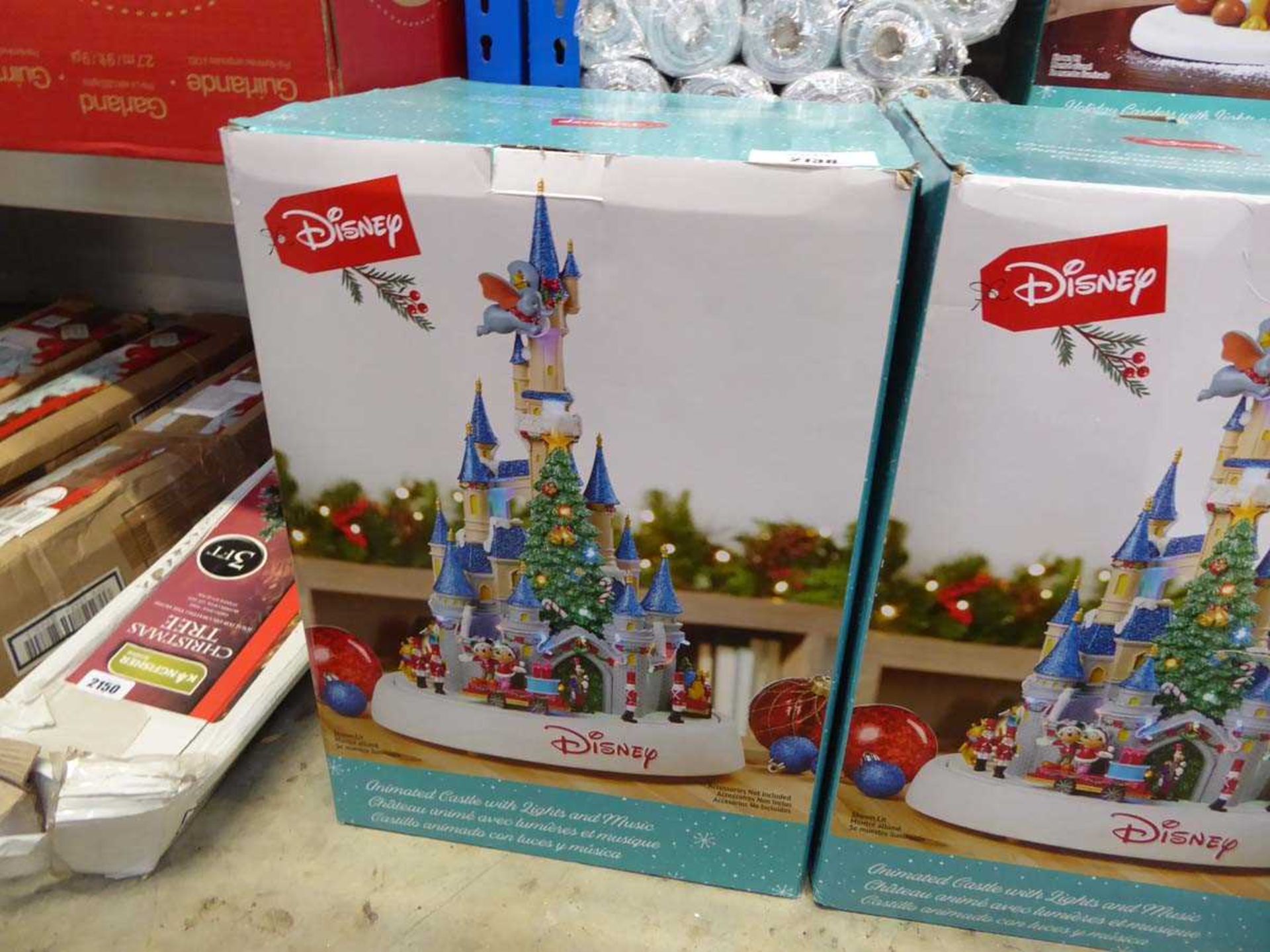 +VAT Boxed Disney animated pre-lit Disney Castle