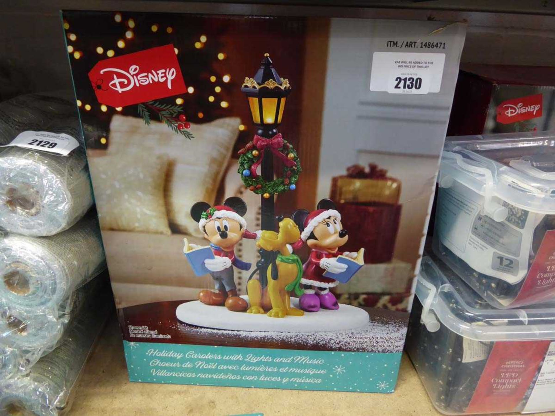 +VAT Boxed Disney light up holiday carolers set