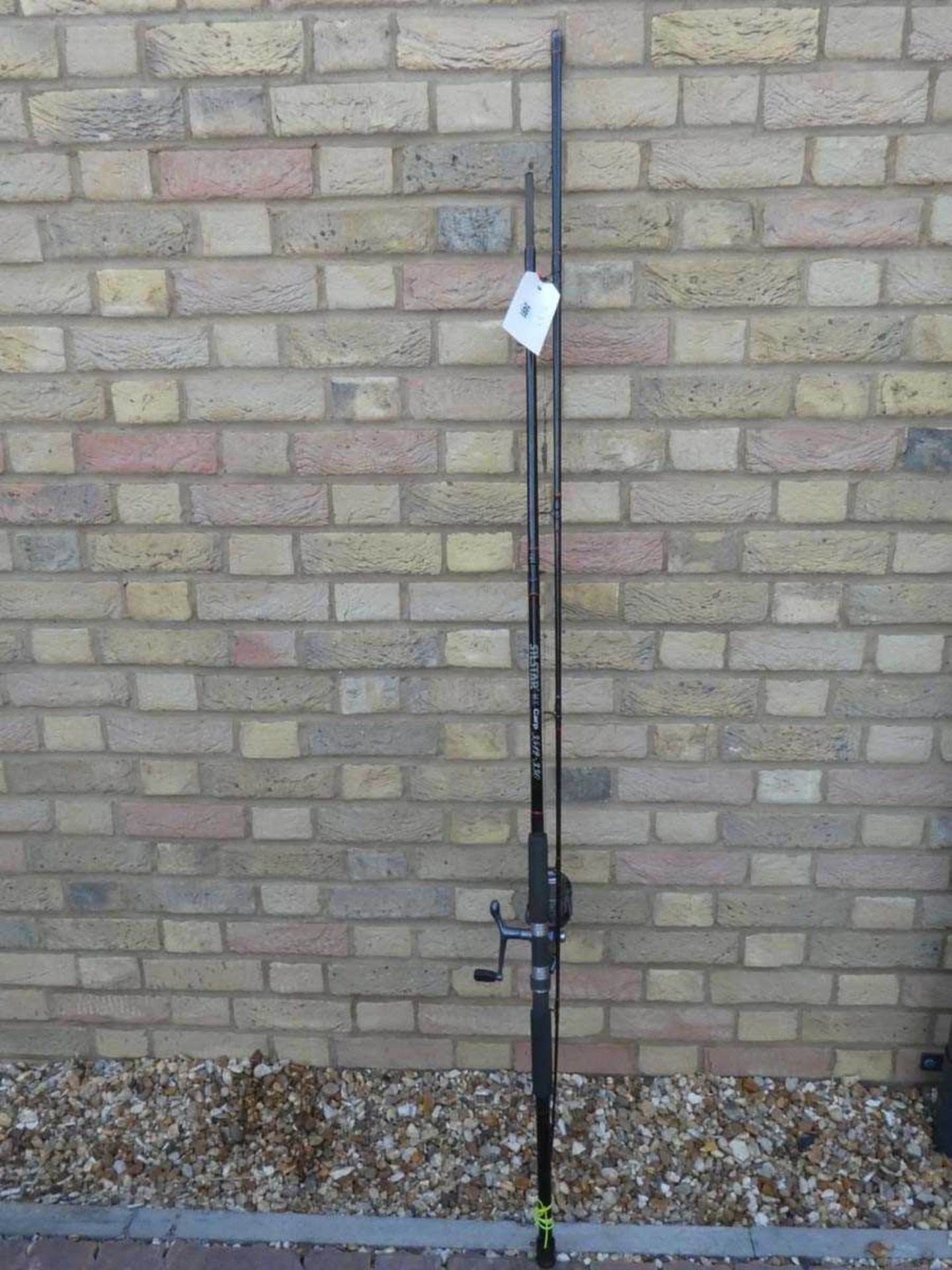 Silstar MX carp rod (2 section, 11', 1.5lb test curve) with Shakespeare Omnix bait runner reel ( - Image 2 of 3