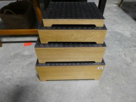 Set of 4 G. Shaw & Sons Ltd., Nottingham nested stools/ therapy steps