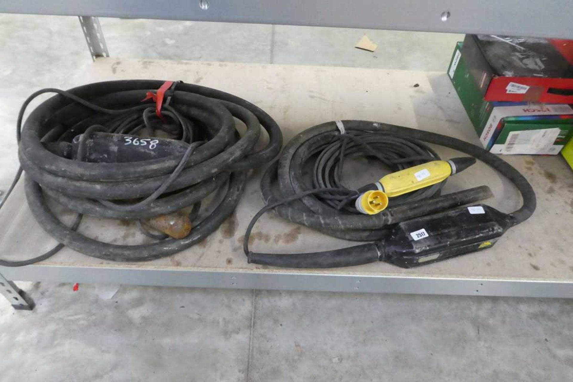 two neilson 110v wacker concrete vibrators