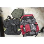 3 various branded rucksacks