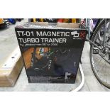 Boxed Brand X magnetic bike turbo trainer
