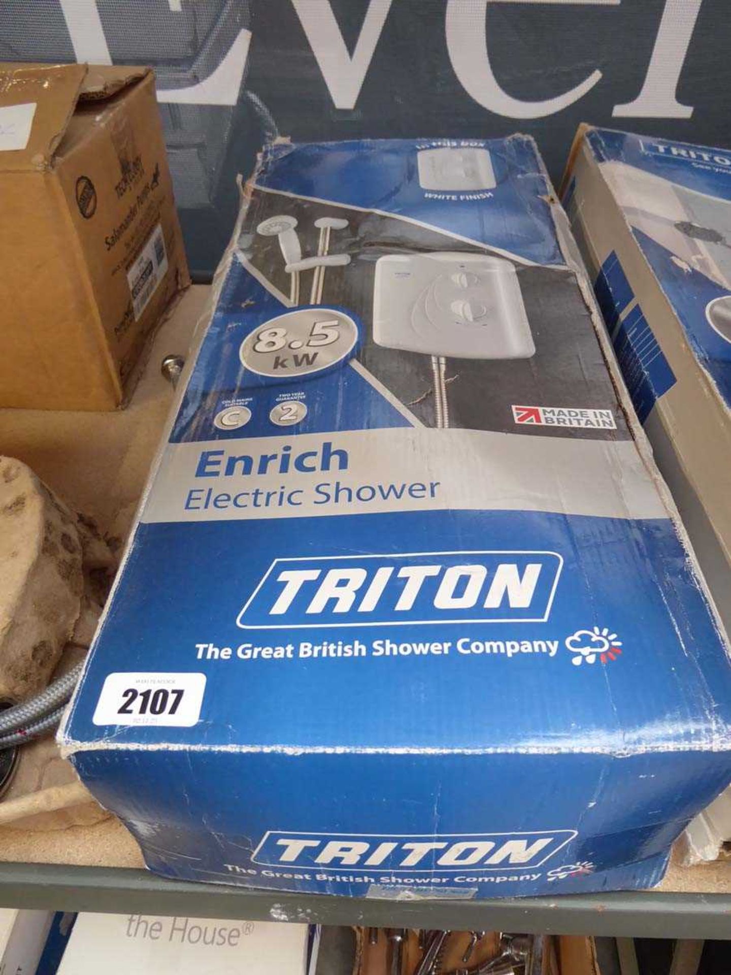 Boxed Triton Enrich electric shower