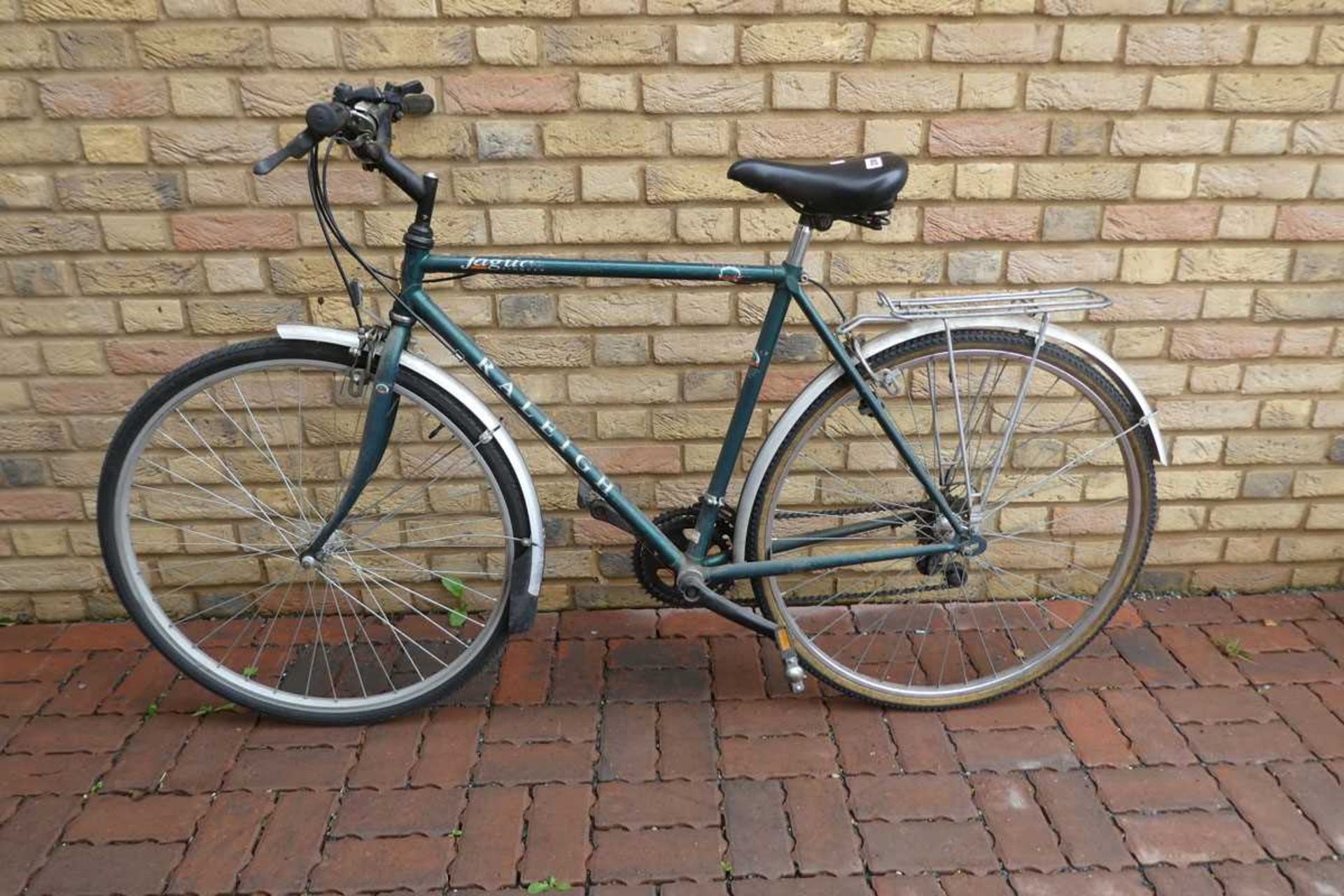 Raleigh Jaguar mens town bike in green