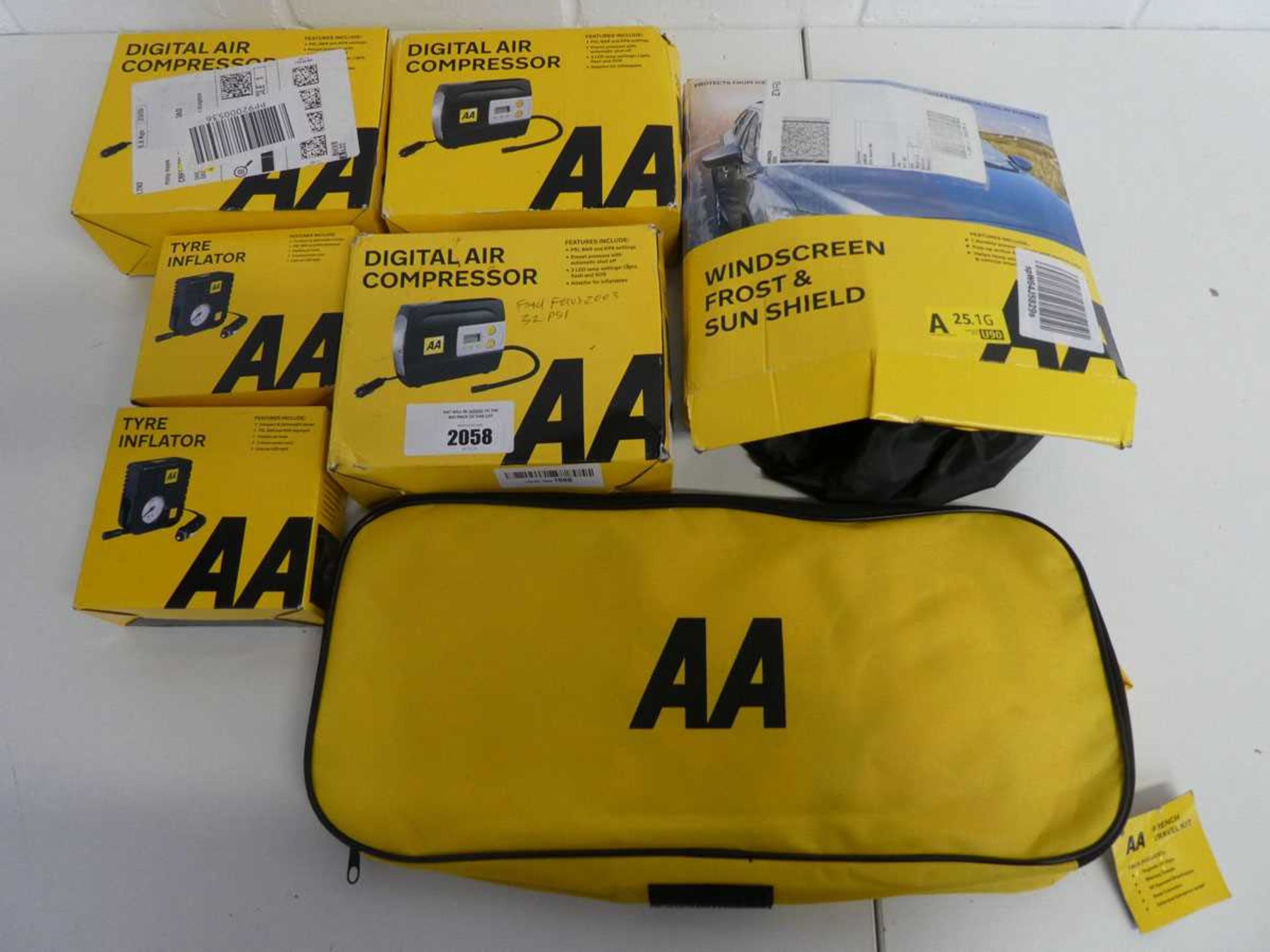 +VAT Selection of AA car related accessories incl. boxed digital air compressors, tyre inflators,
