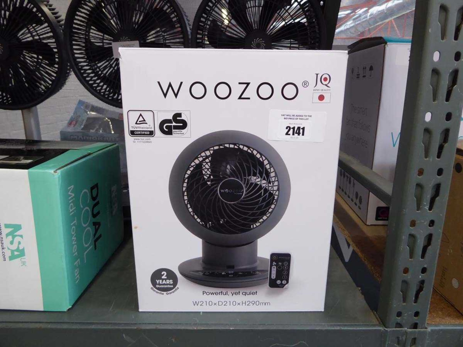 +VAT Boxed Woozoo desktop fan