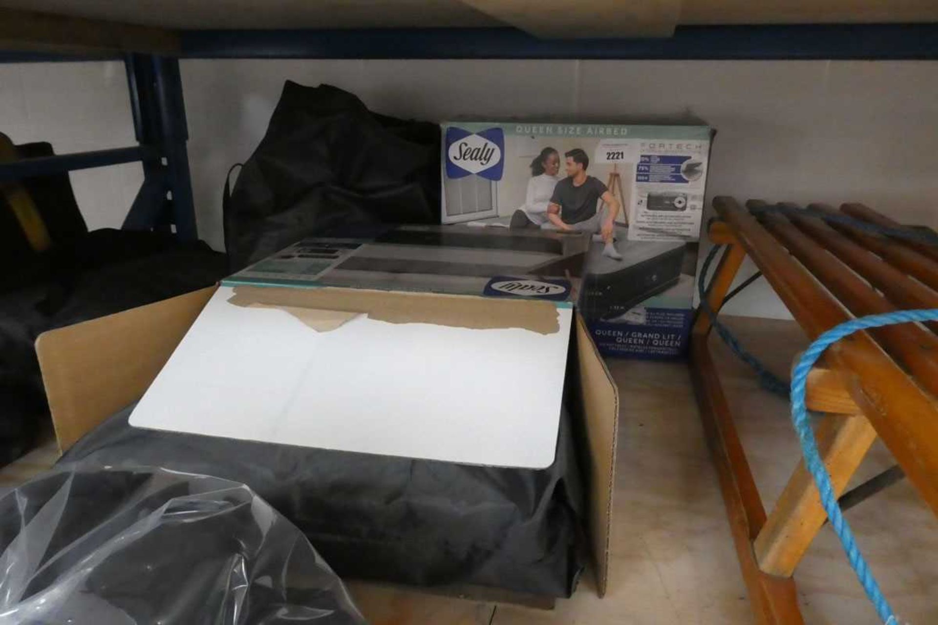+VAT 3 Sealy queen size airbeds, 2 boxed and 1 unboxed