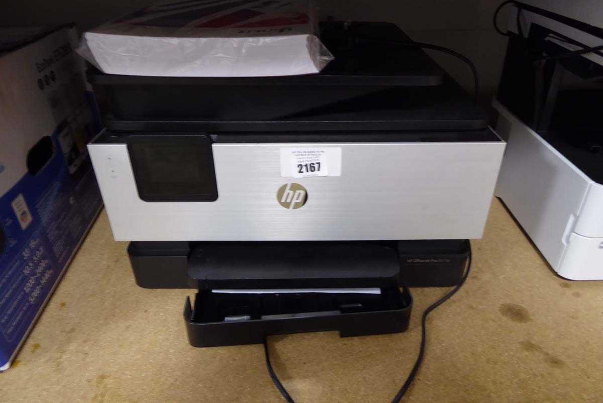 +VAT 2 x unboxed printers and some high gloss printing paper, includes a HP Office Jet Pro 9019E,