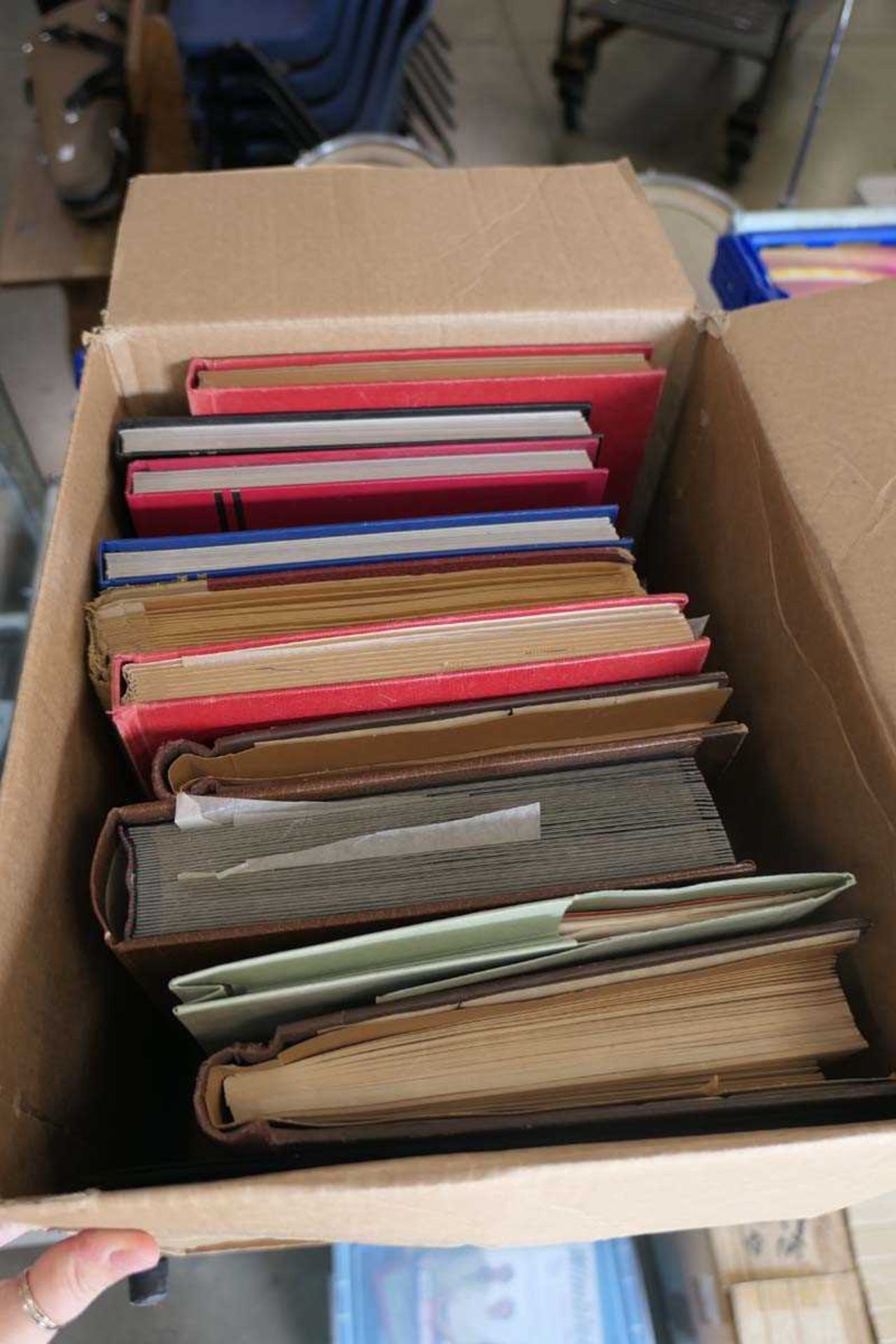 Box containing stamps in albums includes stock books - Image 2 of 2