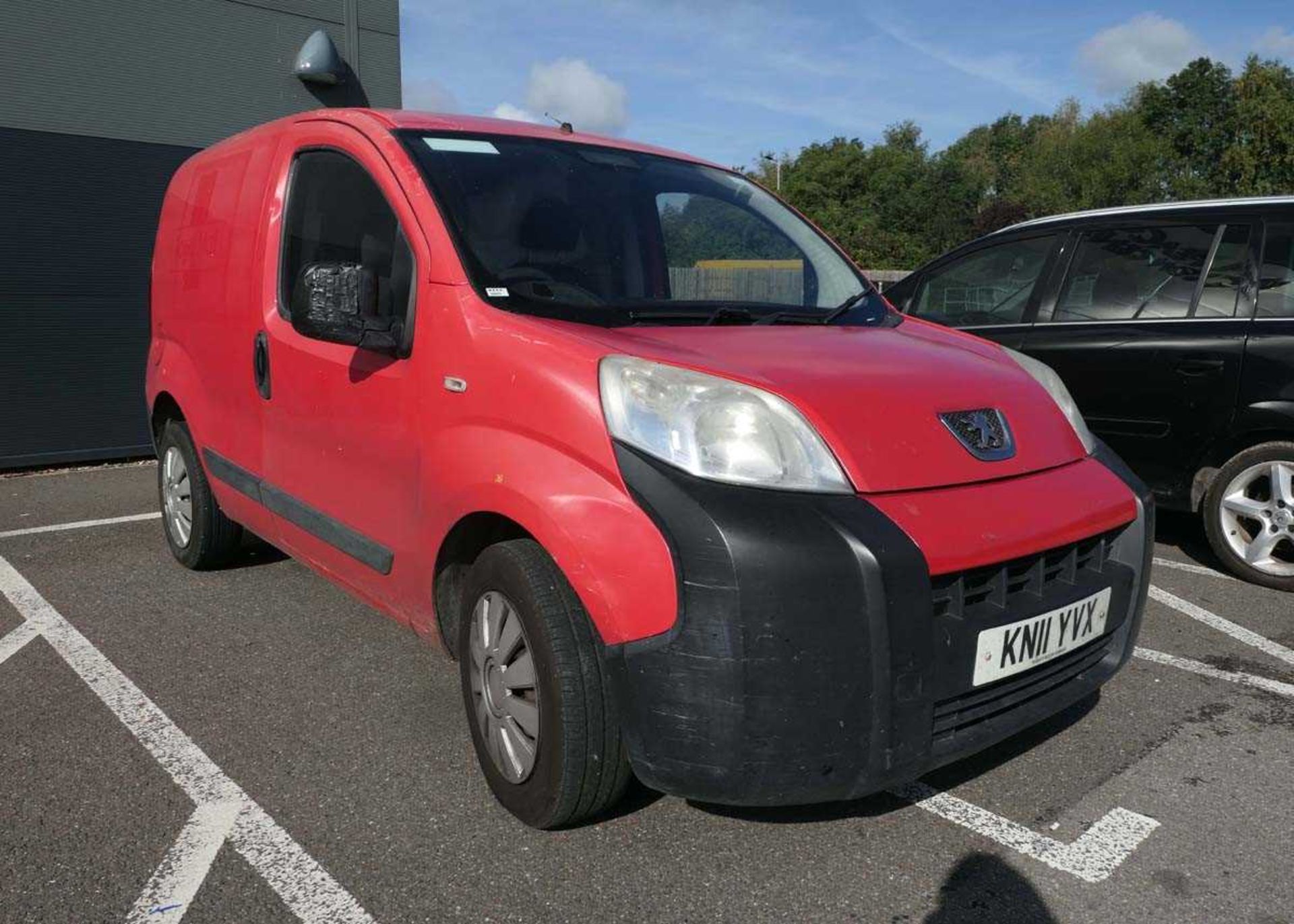 KN11 YVX Peugeot Bipper S HDI Panel Van in red, first registered 25/05/2011, 1399 cc diesel, mileage