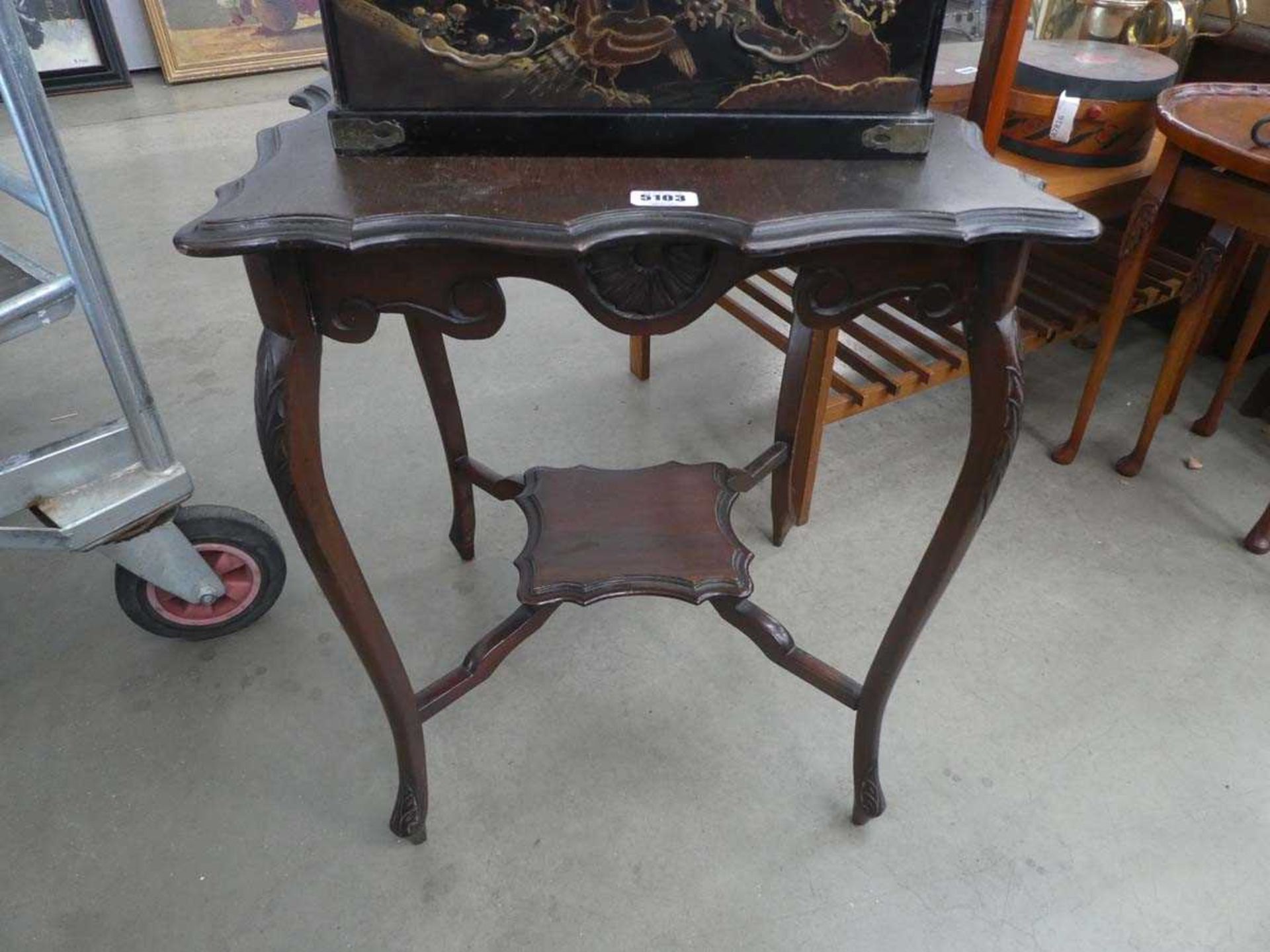 Edwardian two tier occasional table