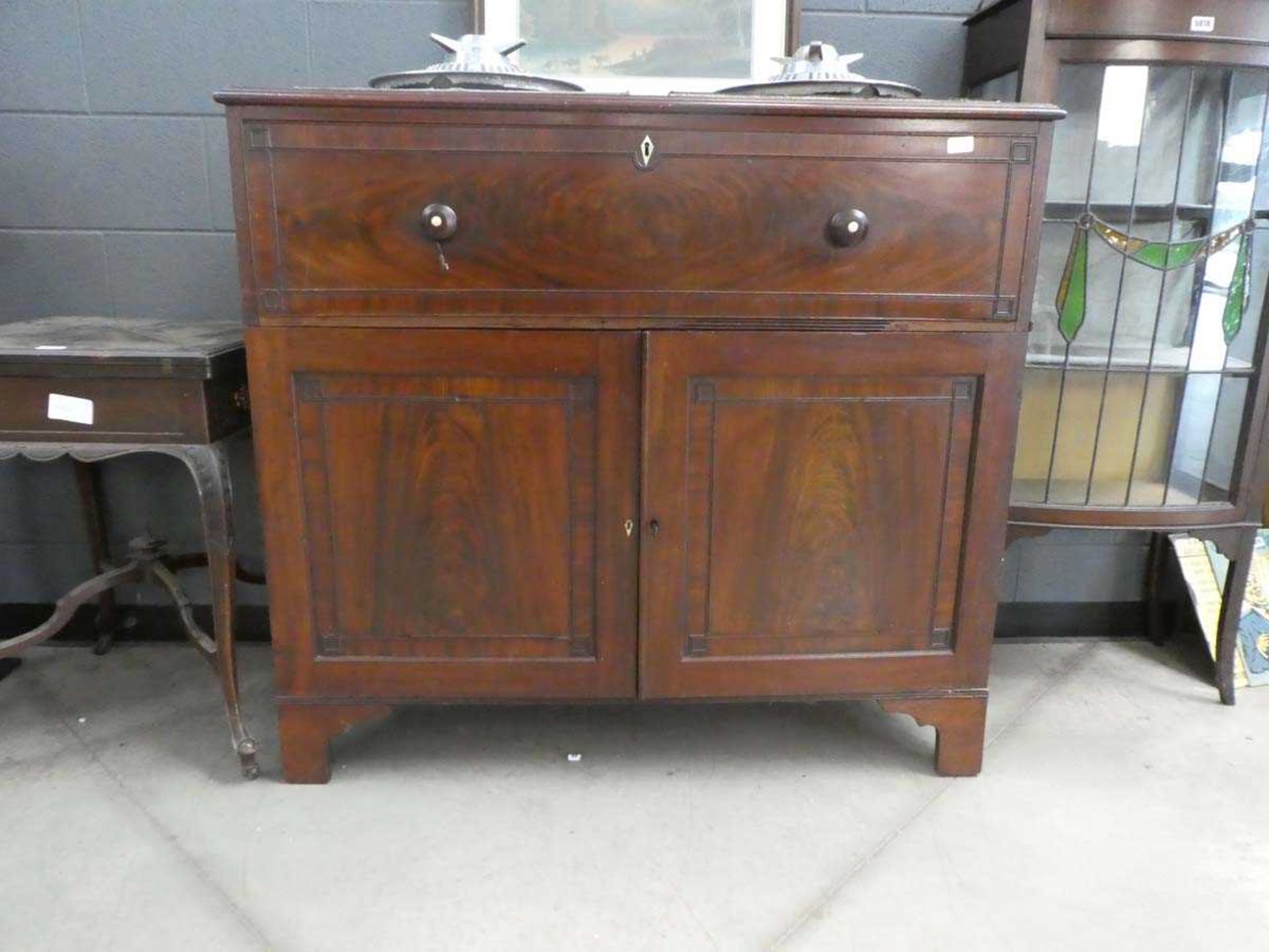 Victorian mahogany Secretaire cabinet *Ivory reference W43QLYH1