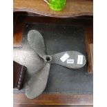 Brass boat propeller