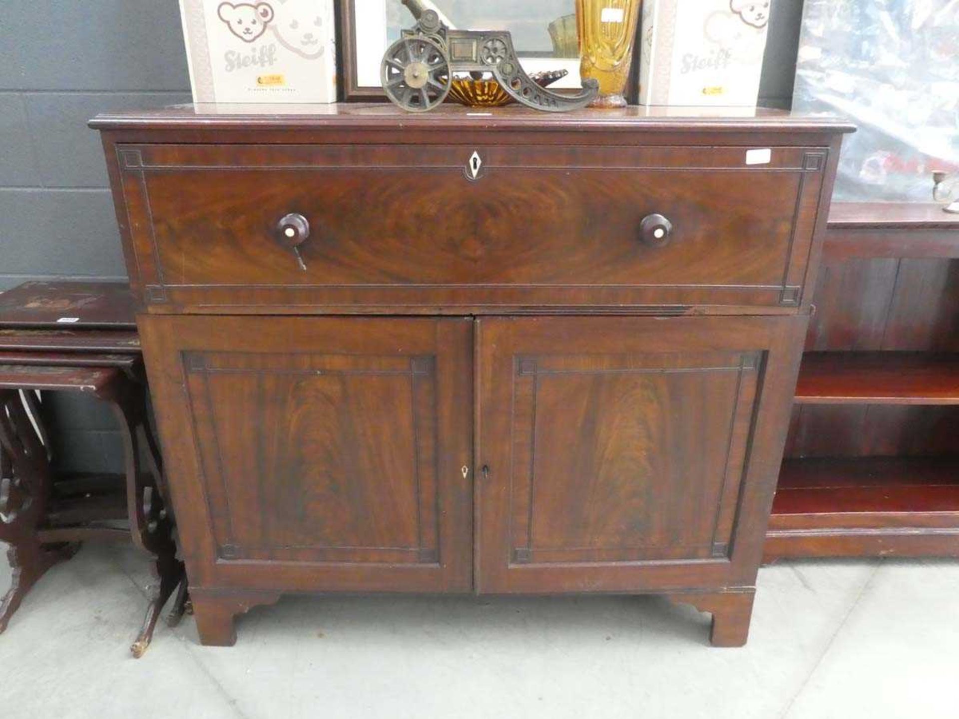 Victorian mahogany Secretaire cabinet *Ivory reference W43QLYH1 - Image 2 of 2