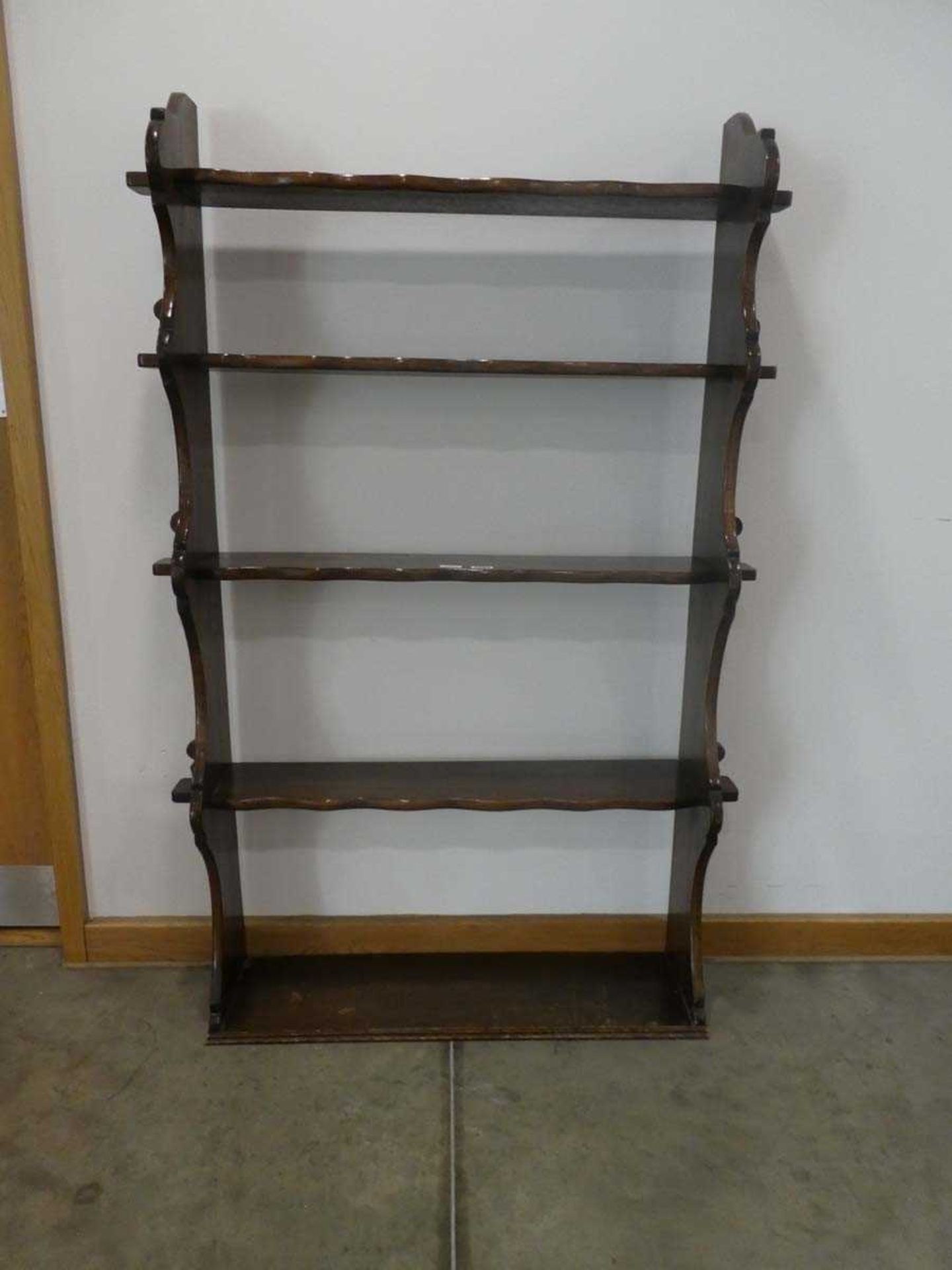 Oak open bookcase