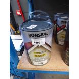 +VAT 3 x 5L tins of warm white Ronseal masonry paint