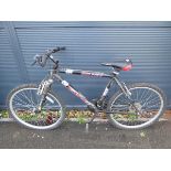 Black and red gents mountain bike