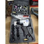 Powercraft air grinder kit and Powercraft air impact wrench kit