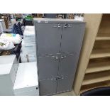 Metal 6 door unit