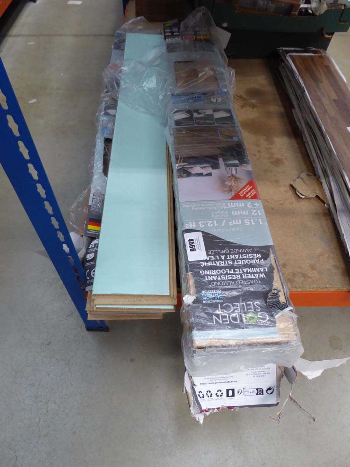 +VAT Small qty of Gold & Select laminate flooring