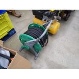 Hose reel with air line