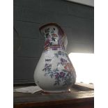 19th century rose patterned jug (as found)