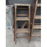 Pine three step ladder