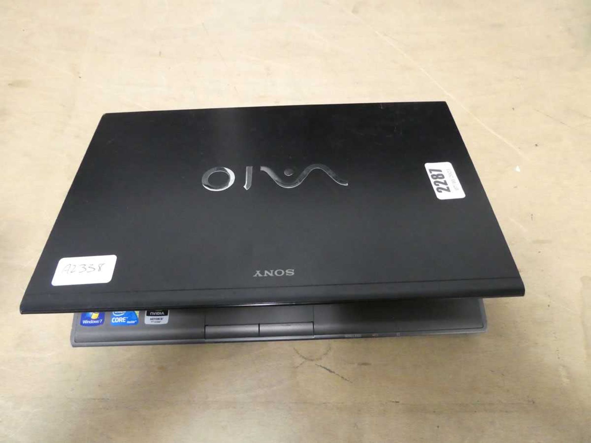 Sony Vaio notebook computer (no charger, possibly spares & repairs) - Image 2 of 2